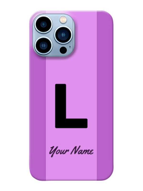 Custom iPhone 13 Pro Max Back Covers: Tri-color custom text Design