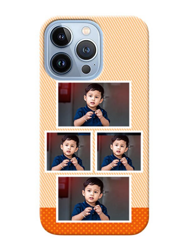 Custom iPhone 13 Pro Mobile Back Covers: Bulk Photos Upload Design