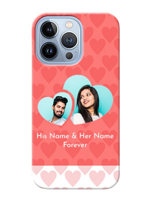 Custom iPhone 13 Pro personalized phone covers: Couple Pic Upload Design