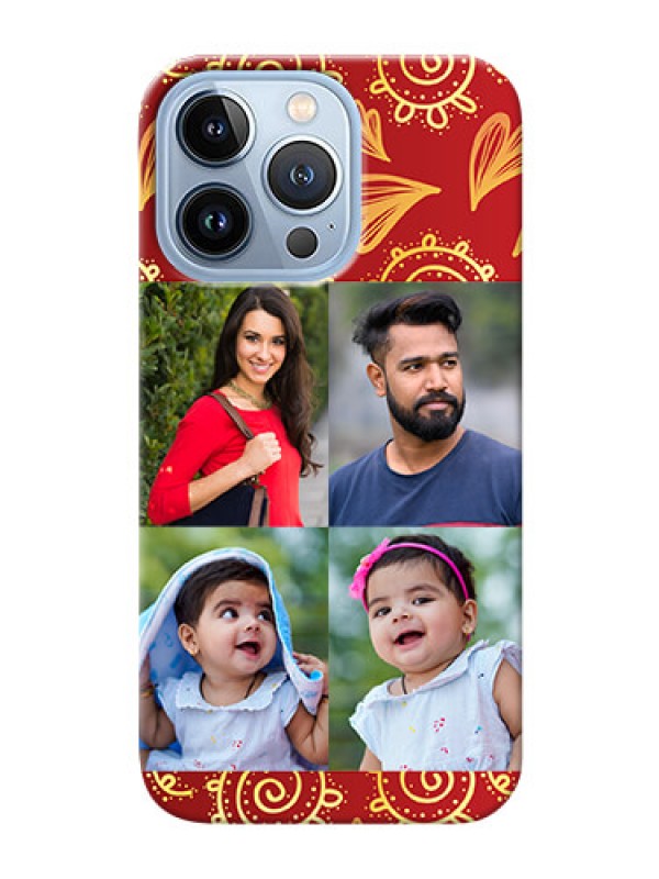 Custom iPhone 13 Pro Mobile Phone Cases: 4 Image Traditional Design