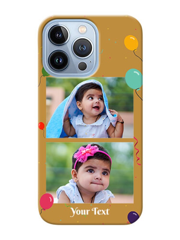 Custom iPhone 13 Pro Phone Covers: Image Holder with Birthday Celebrations Design