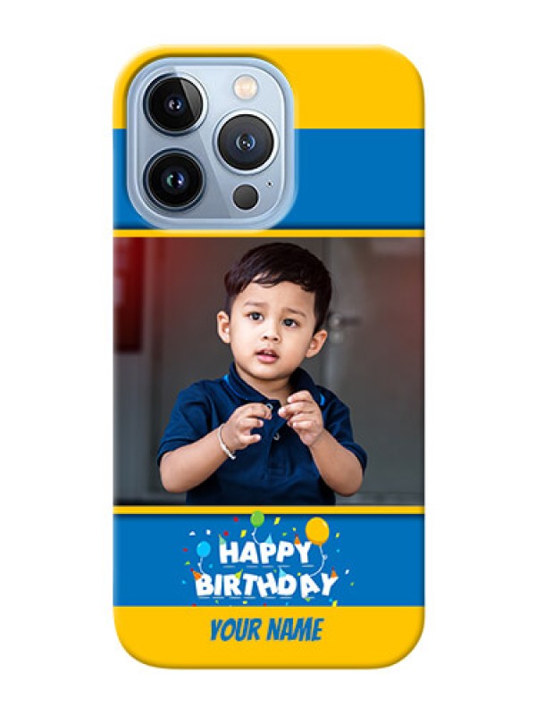 Custom iPhone 13 Pro Mobile Back Covers Online: Birthday Wishes Design