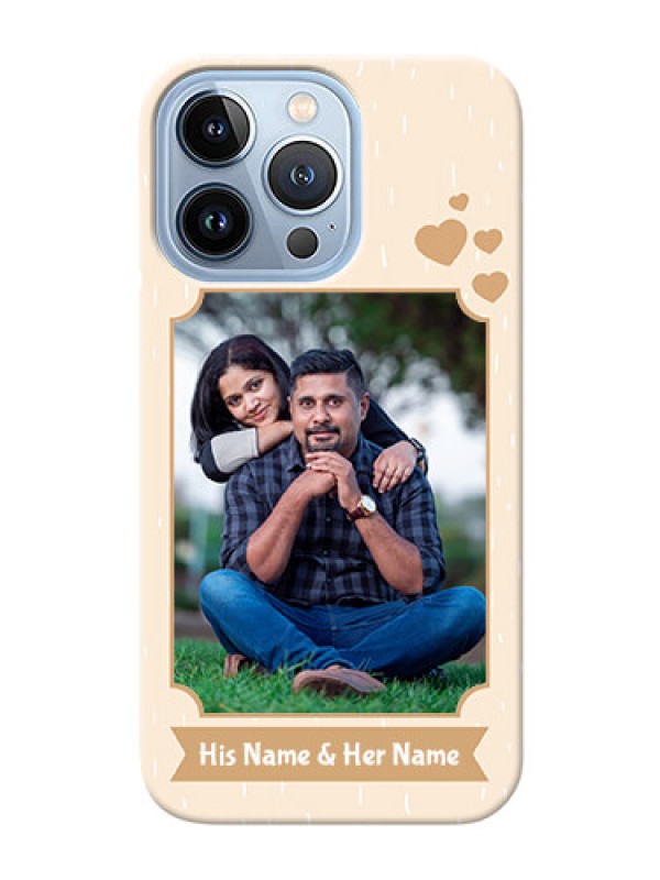 Custom iPhone 13 Pro mobile phone cases with confetti love design 