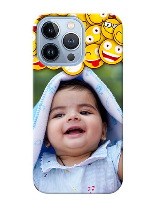 Custom iPhone 13 Pro Custom Phone Cases with Smiley Emoji Design