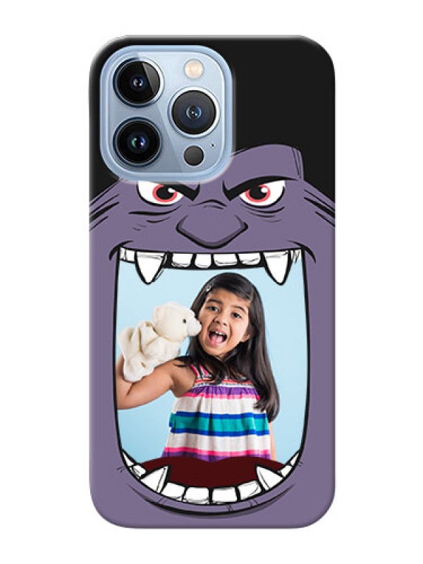 Custom iPhone 13 Pro Personalised Phone Covers: Angry Monster Design