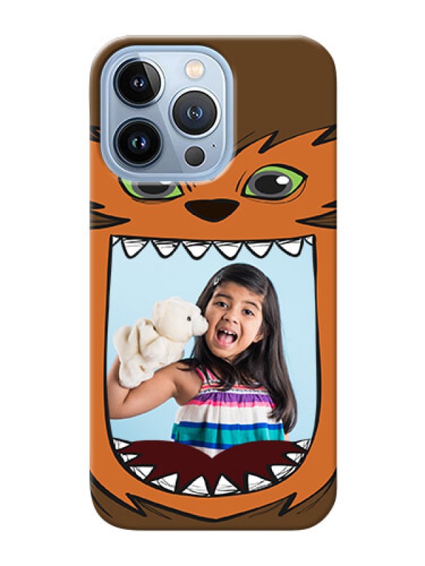 Custom iPhone 13 Pro Phone Covers: Owl Monster Back Case Design