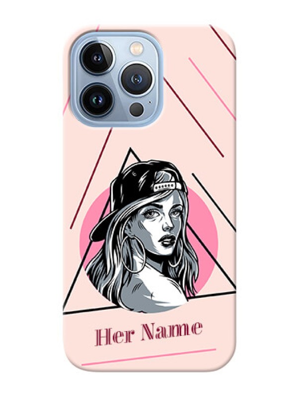 Custom iPhone 13 Pro Custom Phone Cases: Rockstar Girl Design
