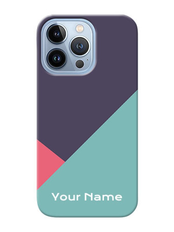 Custom iPhone 13 Pro Custom Phone Cases: Tri Color abstract Design