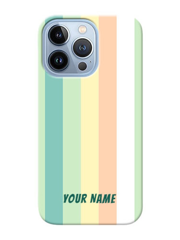 Custom iPhone 13 Pro Back Covers: Multi-colour Stripes Design