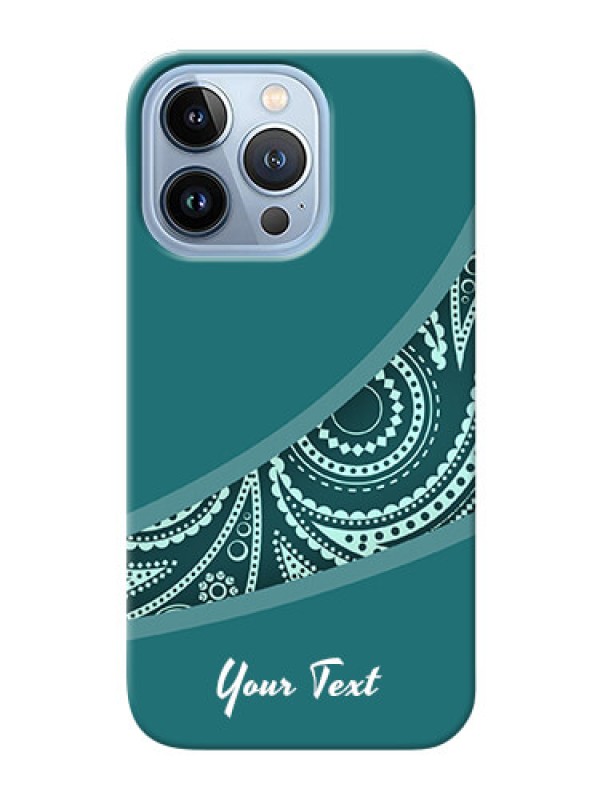 Custom iPhone 13 Pro Custom Phone Covers: semi visible floral Design