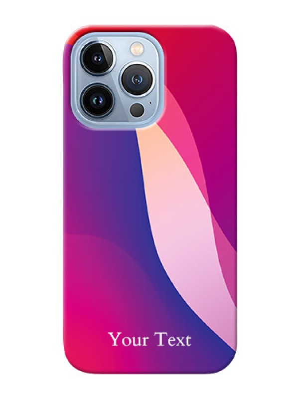 Custom iPhone 13 Pro Mobile Back Covers: Digital abstract Overlap Design