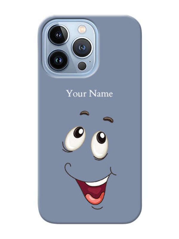 Custom iPhone 13 Pro Phone Back Covers: Laughing Cartoon Face Design