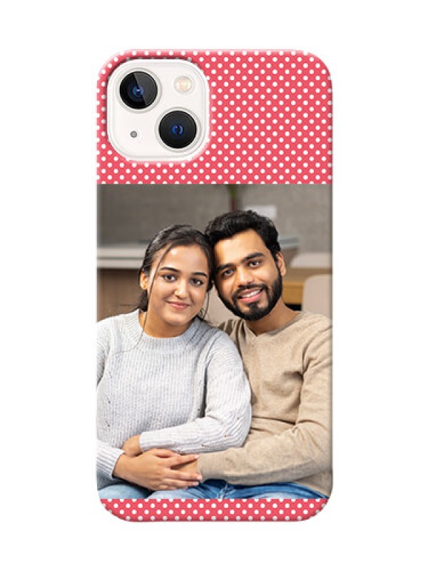 Custom iPhone 13 Custom Mobile Case with White Dotted Design