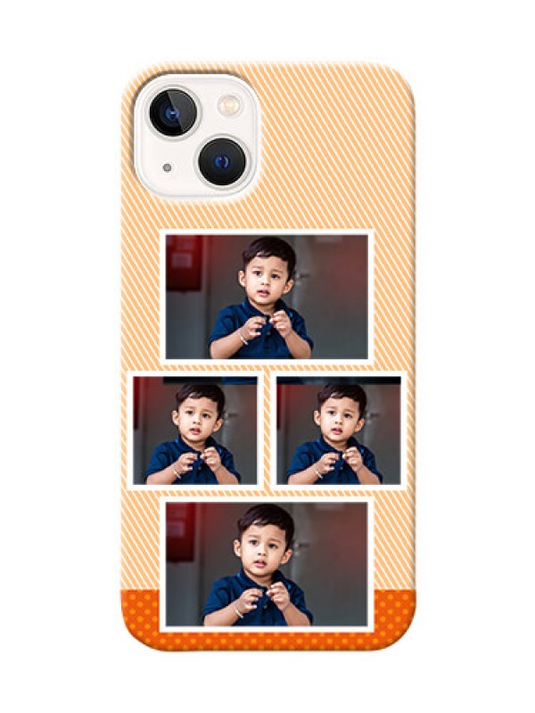 Custom iPhone 13 Mobile Back Covers: Bulk Photos Upload Design