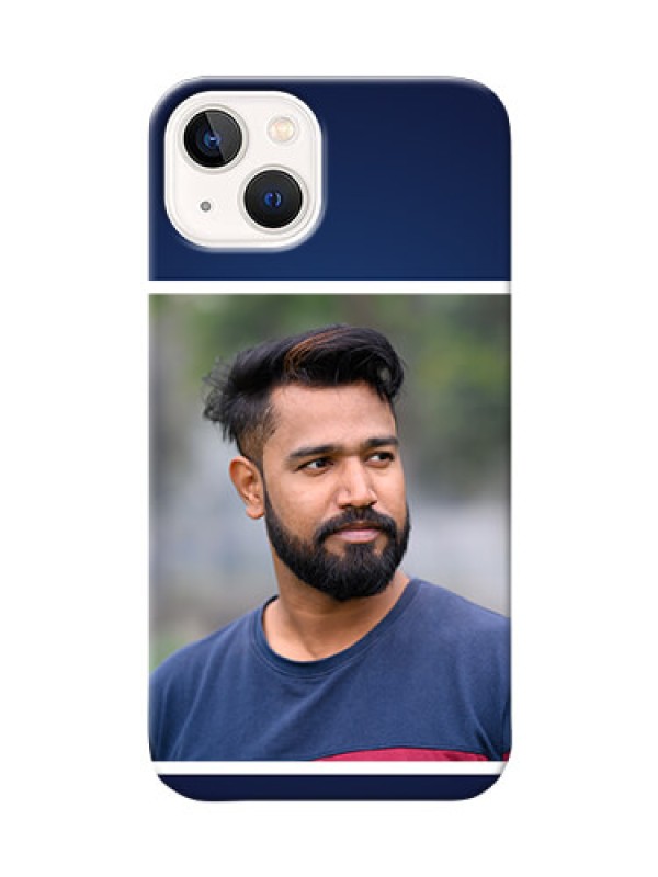 Custom iPhone 13 Mobile Cases: Simple Royal Blue Design