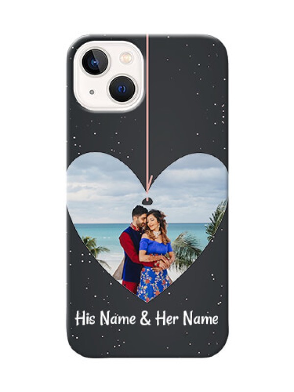 Custom iPhone 13 custom phone cases: Hanging Heart Design