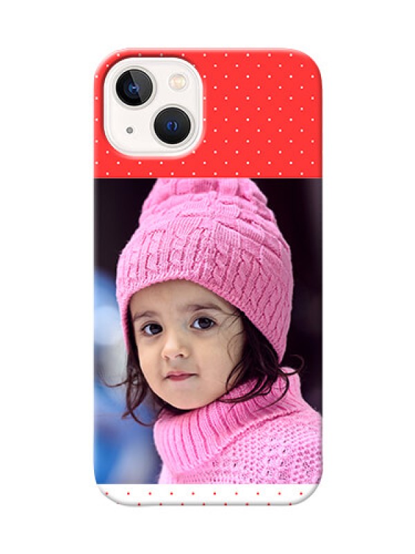 Custom iPhone 13 personalised phone covers: Red Pattern Design