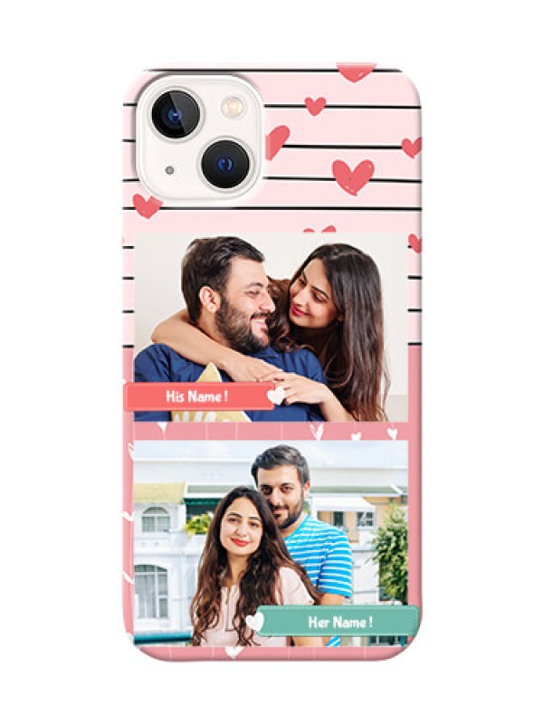 Custom iPhone 13 custom mobile covers: Photo with Heart Design