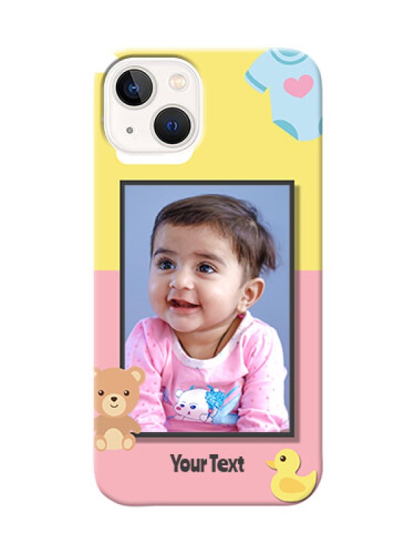 Custom iPhone 13 Back Covers: Kids 2 Color Design