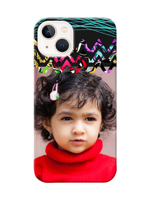 Custom iPhone 13 personalized phone covers: Neon Abstract Design