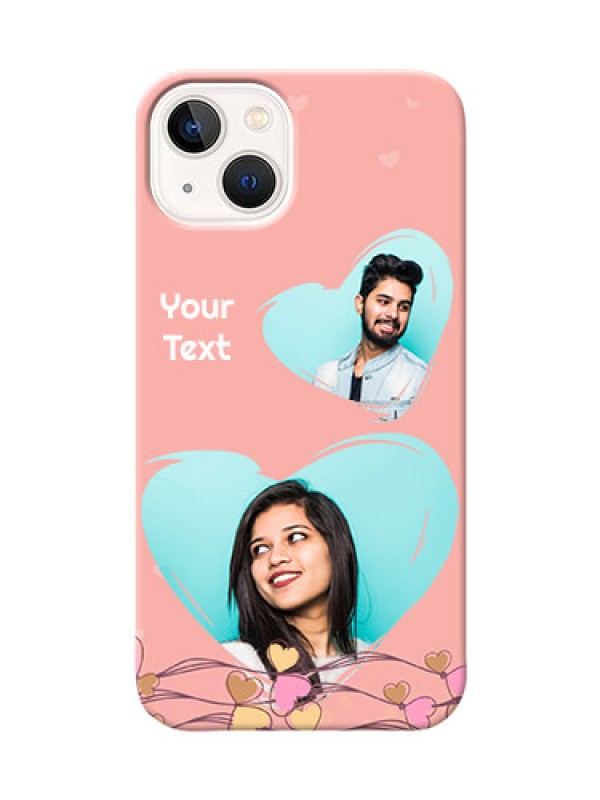 Custom iPhone 13 customized phone cases: Love Doodle Design