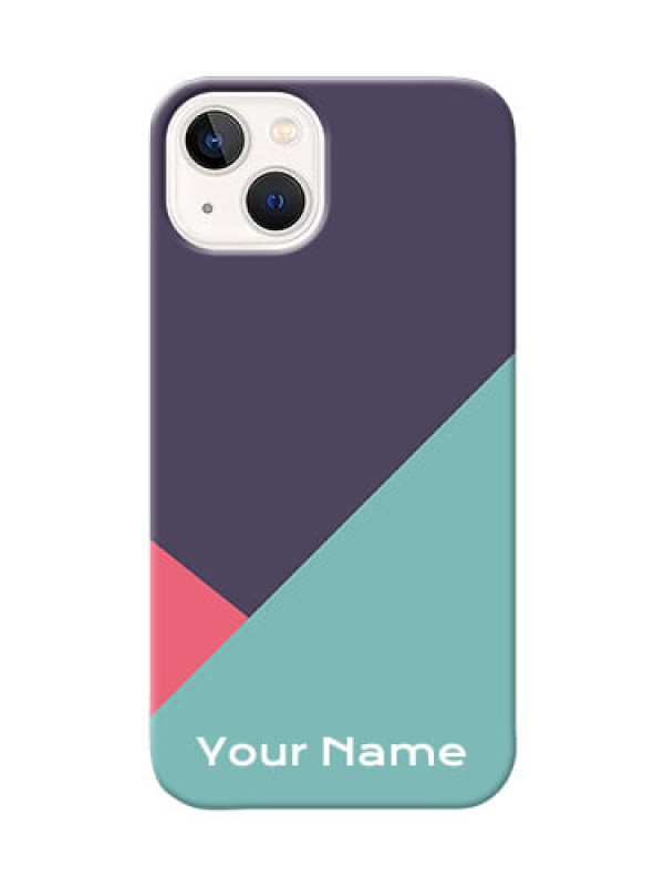 Custom iPhone 13 Custom Phone Cases: Tri Color abstract Design