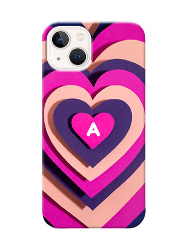 Custom iPhone 13 Custom Mobile Case with Cute Heart Pattern Design