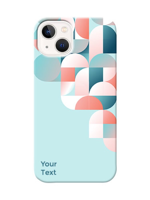 Custom iPhone 13 Back Covers: Stylish Semi-circle Pattern Design