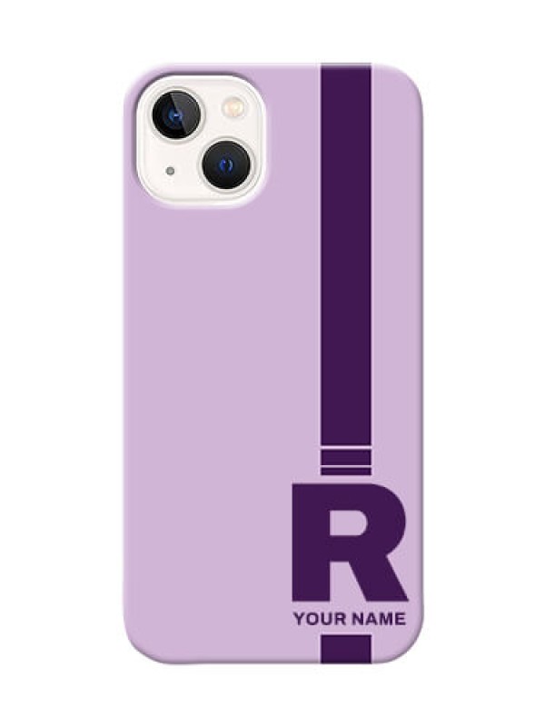 Custom iPhone 13 Custom Phone Covers: Simple dual tone stripe with name Design