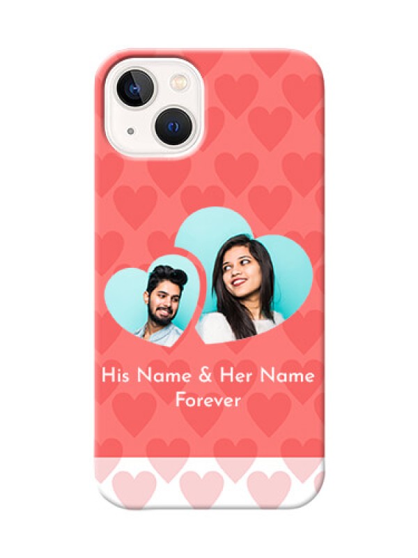 Custom iPhone 14 Plus personalized phone covers: Couple Pic Upload Design