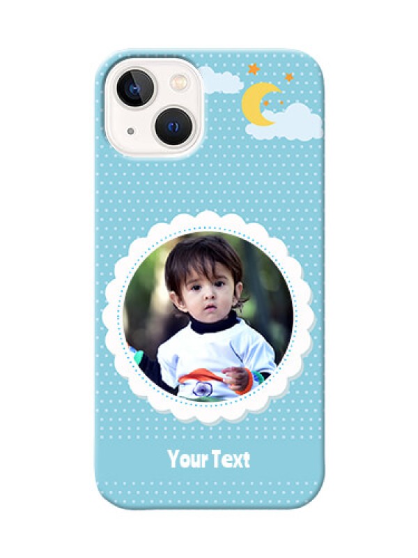 Custom iPhone 14 Plus mobile cases online: violet Pattern Design