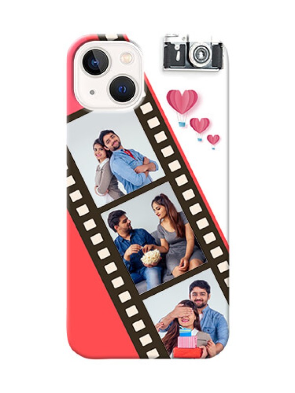 Custom iPhone 14 Plus custom phone covers: 3 Image Holder with Film Reel