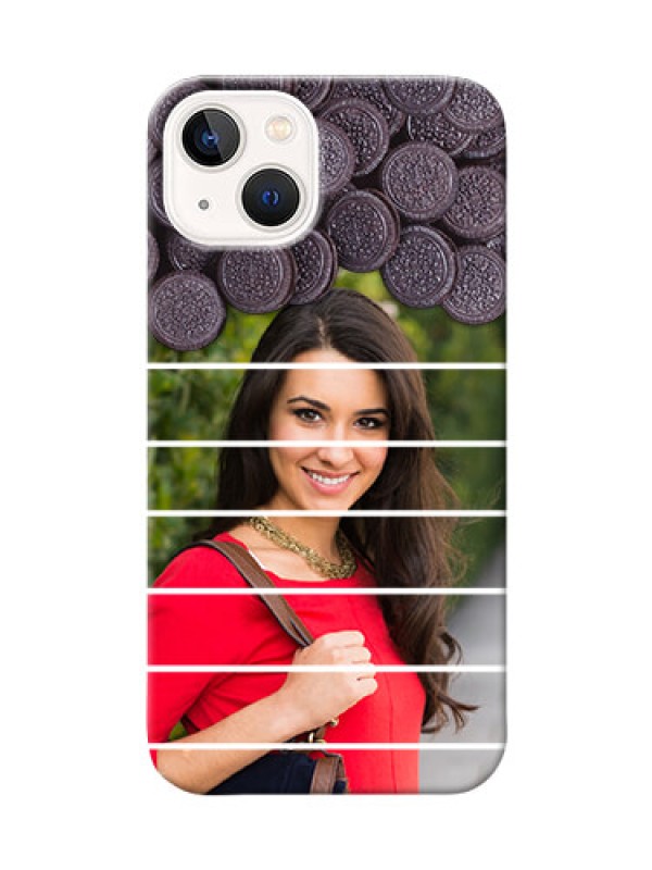 Custom iPhone 14 Plus Custom Mobile Covers with Oreo Biscuit Design