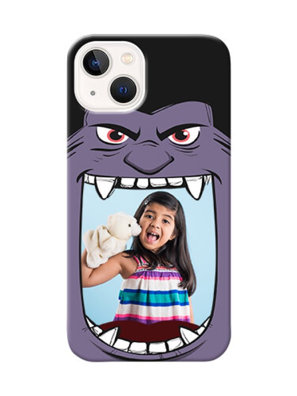 Custom iPhone 14 Plus Personalised Phone Covers: Angry Monster Design