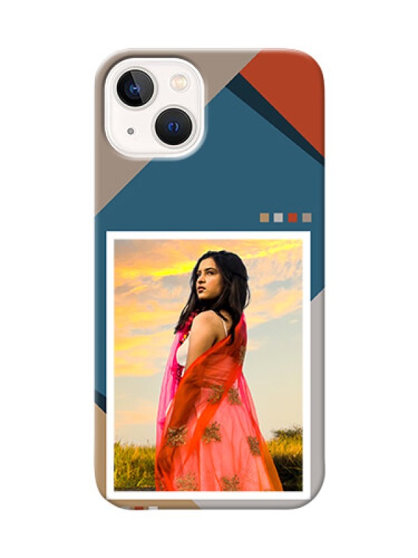 Custom iPhone 14 Plus Mobile Back Covers: Retro color pallet Design