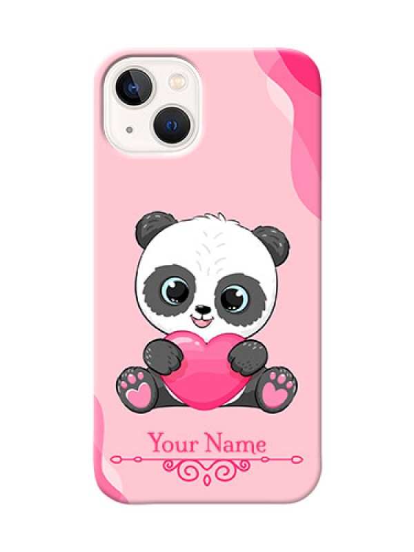 Custom iPhone 14 Plus Mobile Back Covers: Cute Panda Design