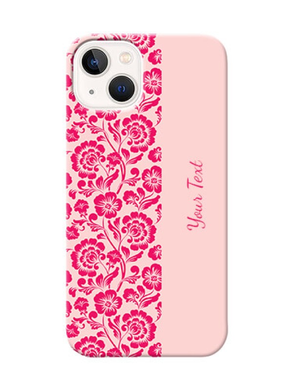 Custom iPhone 14 Plus Phone Back Covers: Attractive Floral Pattern Design