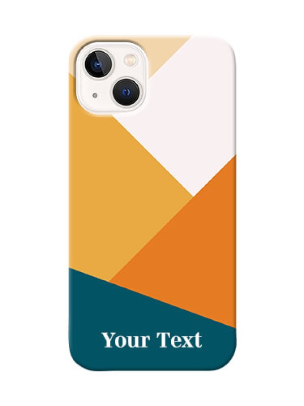 Custom iPhone 14 Plus Custom Phone Cases: Stacked Multi-colour Design