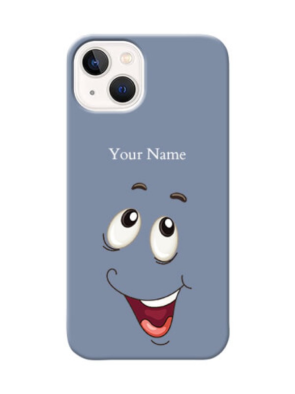 Custom iPhone 14 Plus Phone Back Covers: Laughing Cartoon Face Design