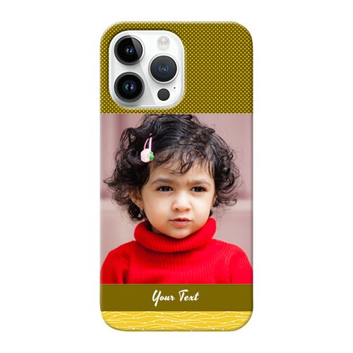 Buy iPhone 14 Pro Max custom mobile back covers Simple Green Color Design