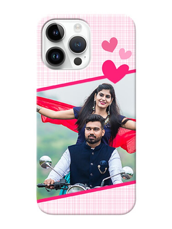 Custom iPhone 14 Pro Max Personalised Phone Cases: Love Shape Heart Design