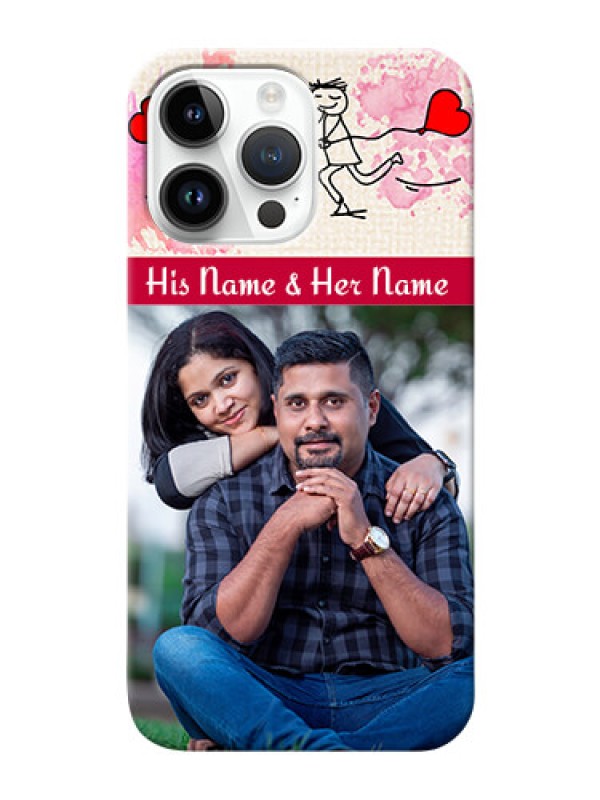 Custom iPhone 14 Pro Max phone back covers: You and Me Case Design