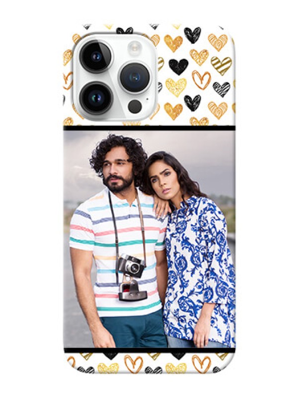 Custom iPhone 14 Pro Max Personalized Mobile Cases: Love Symbol Design