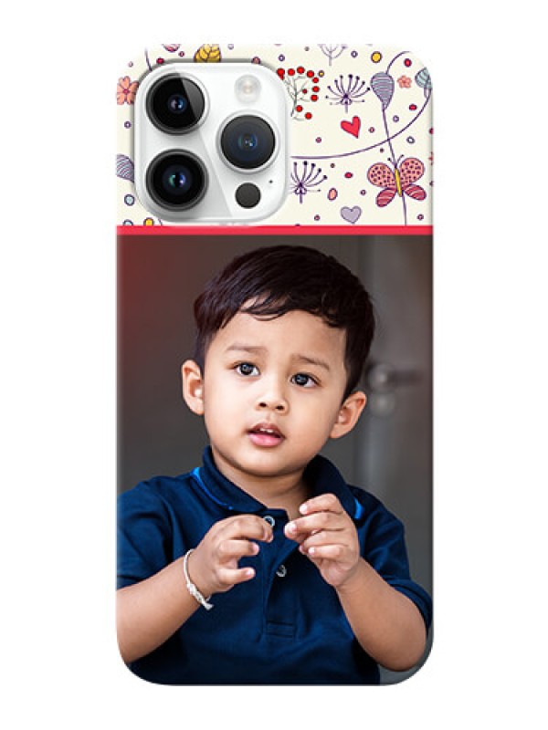 Custom iPhone 14 Pro Max phone back covers: Premium Floral Design