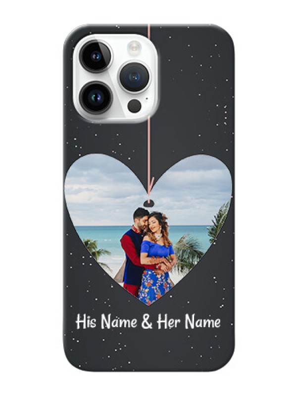 Custom iPhone 14 Pro Max custom phone cases: Hanging Heart Design