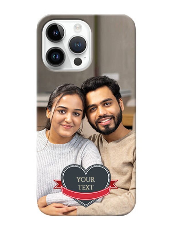 Custom iPhone 14 Pro Max mobile back covers online: Just Married Couple Design