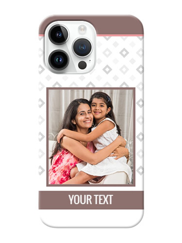 Custom iPhone 14 Pro Max custom back covers: Simple Diamond Design