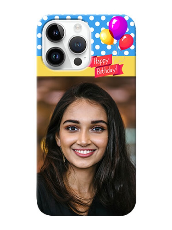 Custom iPhone 14 Pro Max custom mobile back covers: Happy Birthday Design