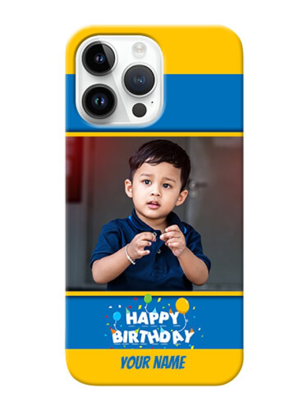 Custom iPhone 14 Pro Max Mobile Back Covers Online: Birthday Wishes Design