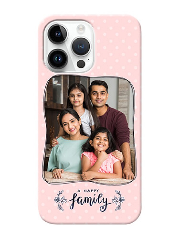 Custom iPhone 14 Pro Max Personalized Phone Cases: Family with Dots Design